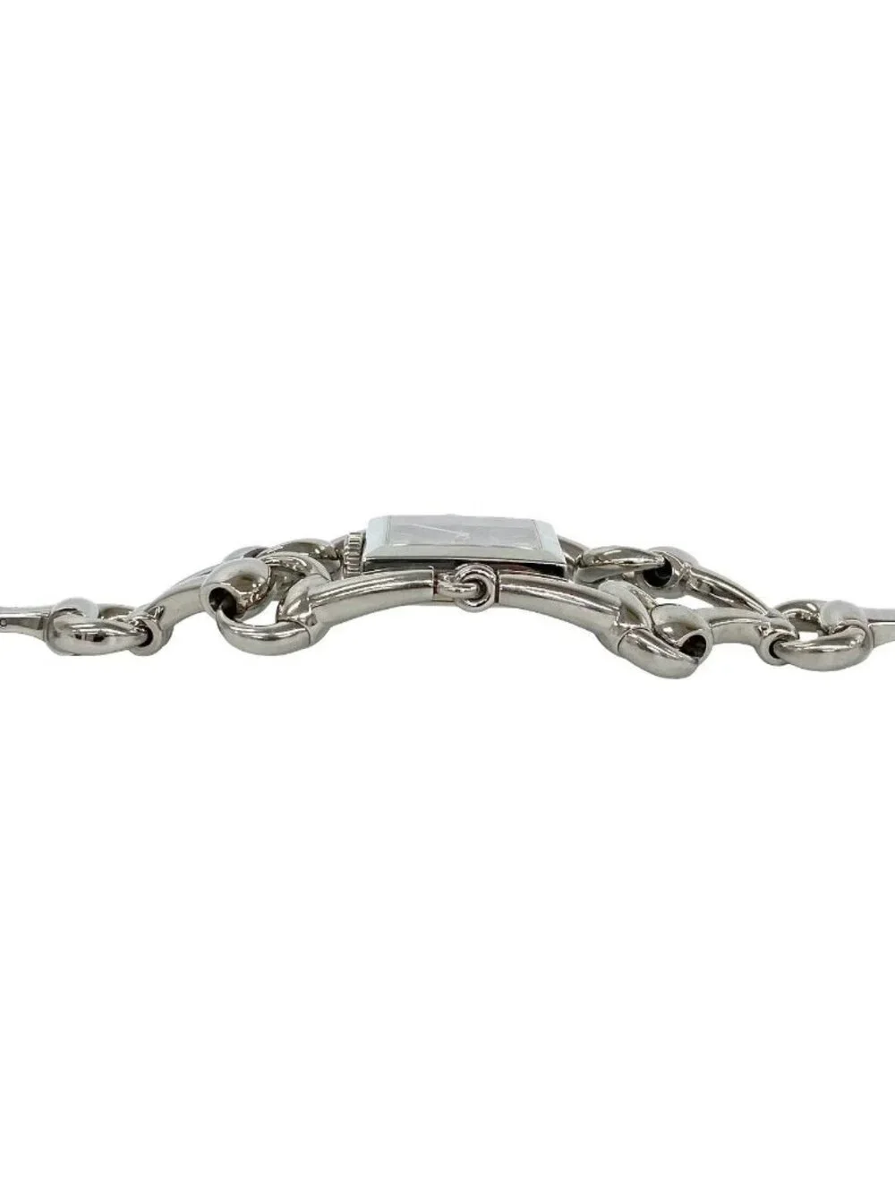 Gucci Signoria Stainless Steel Quartz Watch Wrist Silver